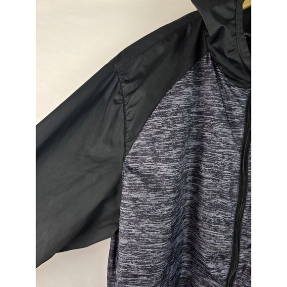Callaway Jacket Men's Size Medium Gray Mesh Lined Full Zip Windbreaker Hooded - Picture 4 of 12